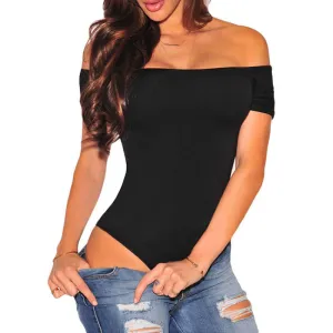 Off shoulder ladies bodysuit fitnesss women slim rompers womens jumpsuit bodycon fashion hot female overalls bodysuits