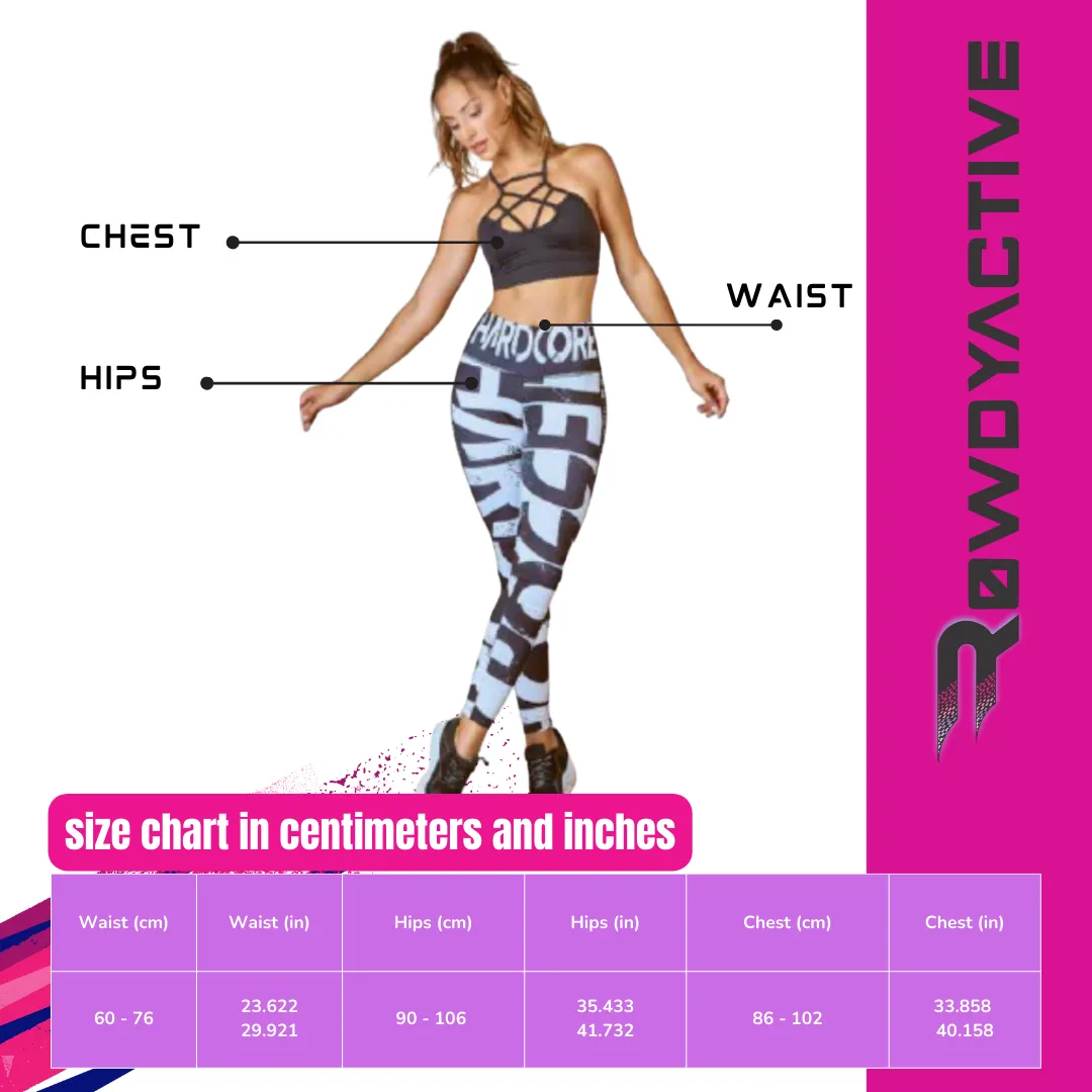 On Fire Modern Multicolor Urban Print Leggings