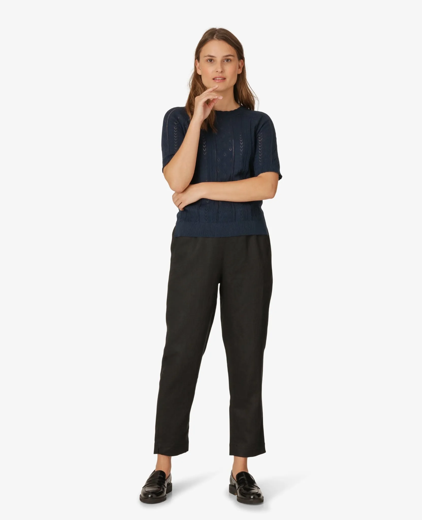 ORGANIC COTTON KNIT PULLOVER