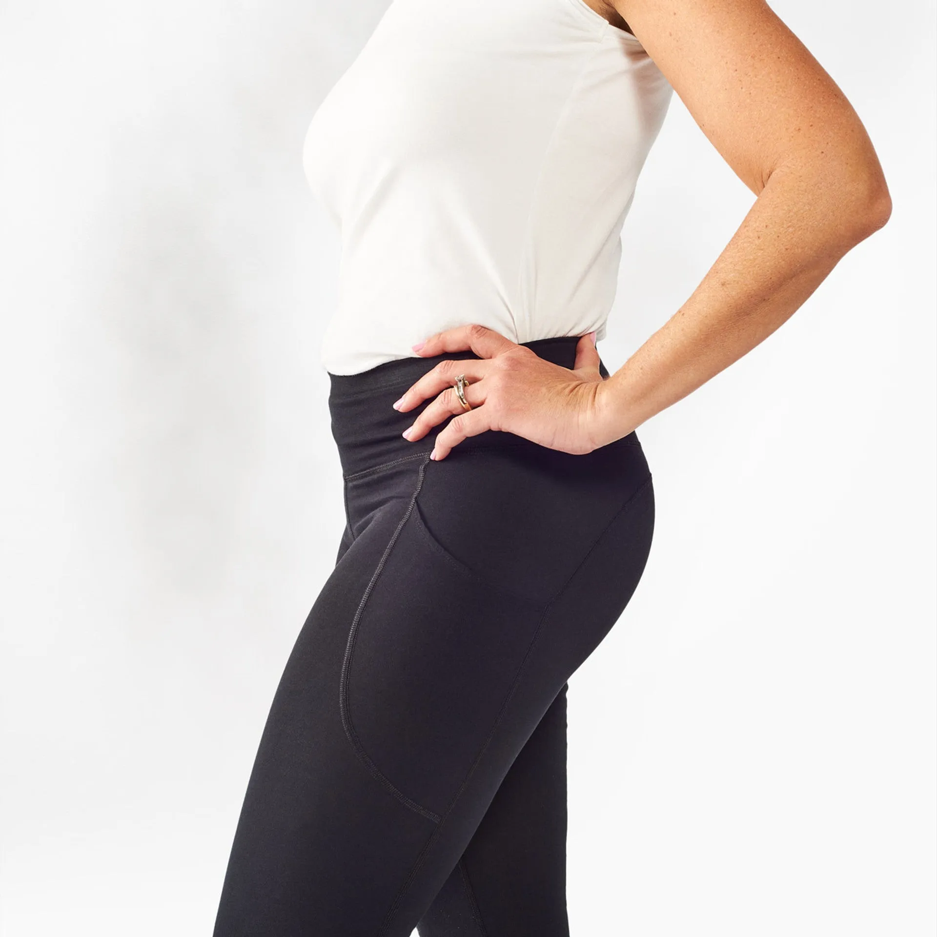 Organic Cotton - Midcalf Blackout Leggings