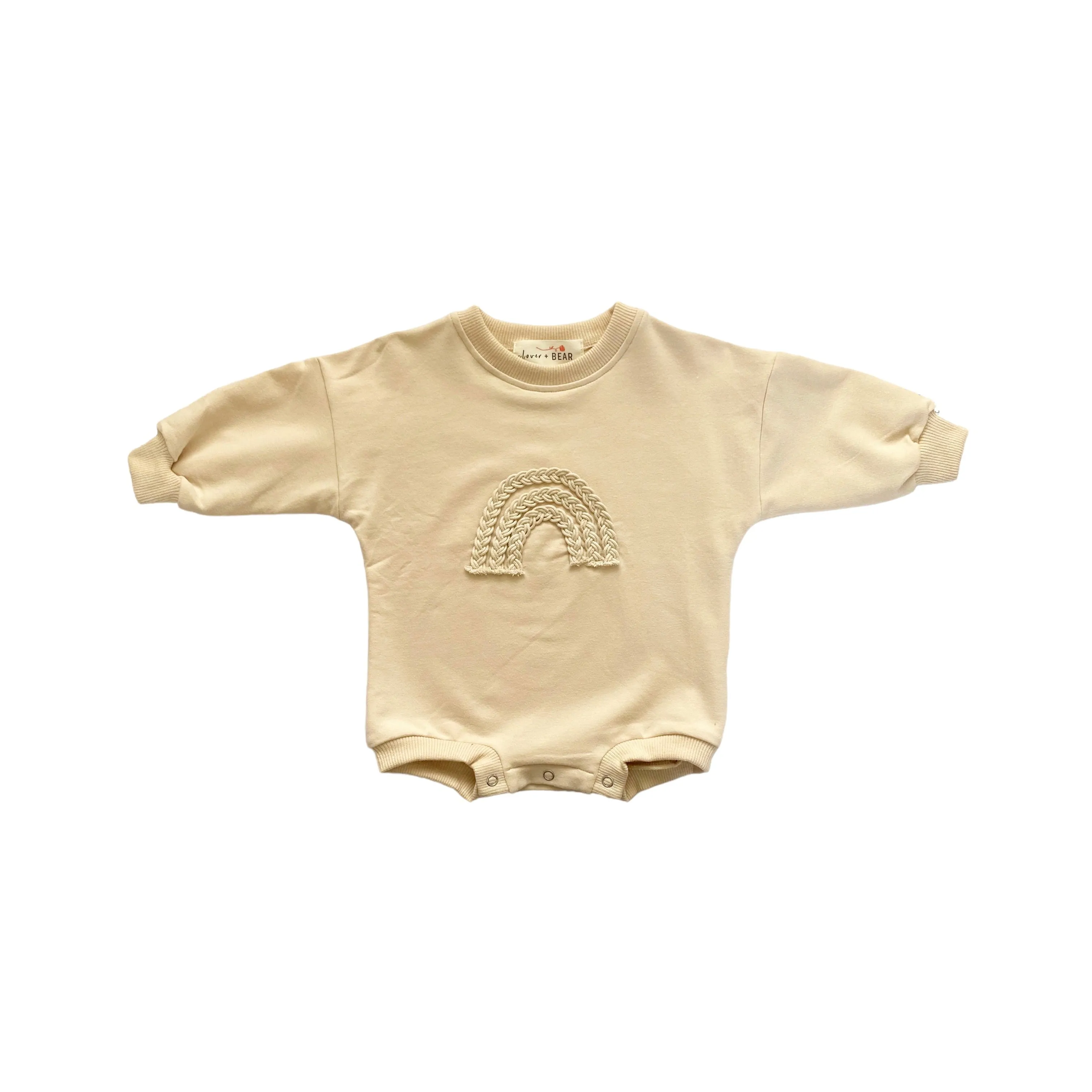 Organic Rainbow Romper | Oat