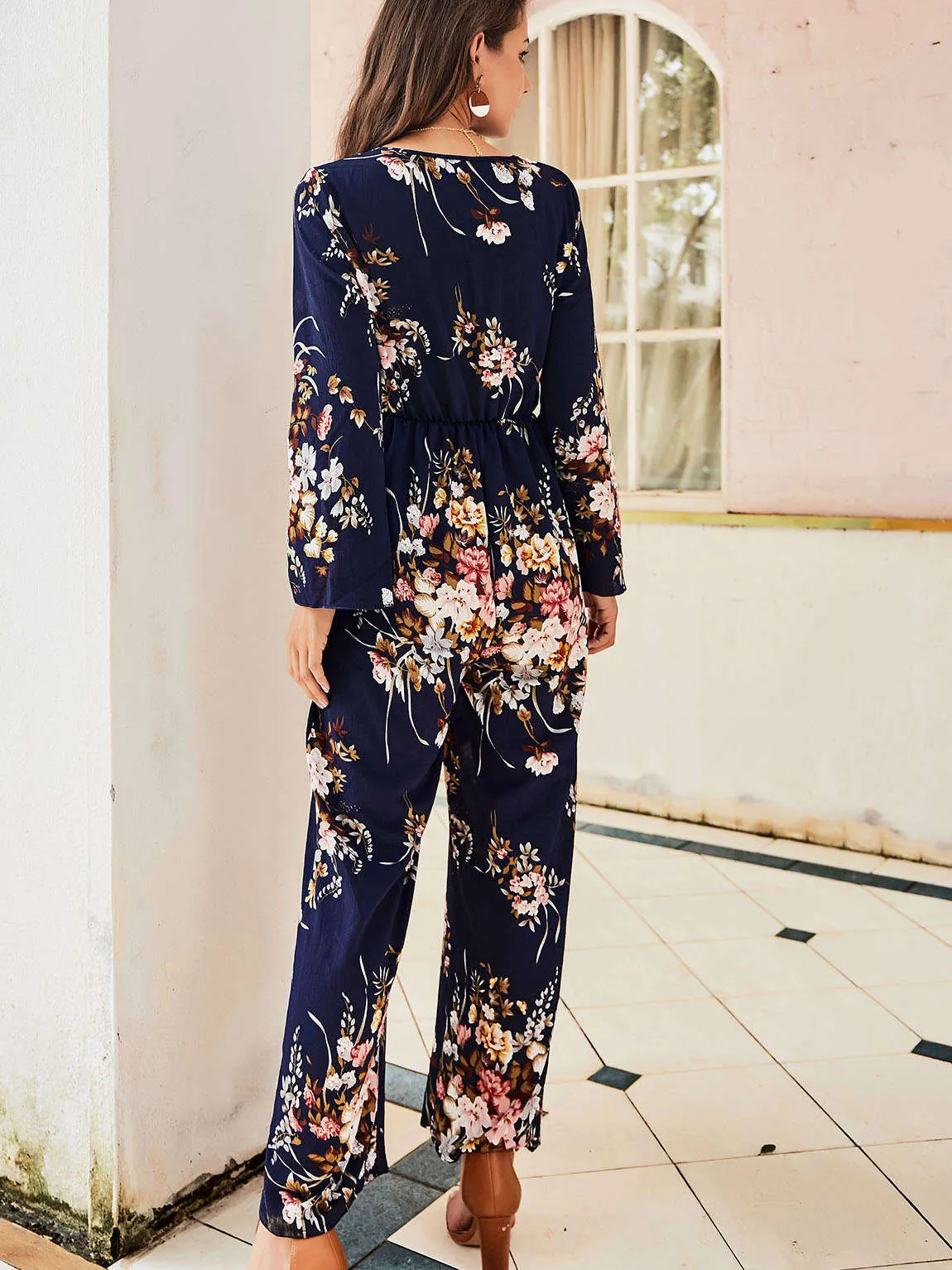 Original Design Women's Jumpsuit Long Sleeve Autumn and Winter