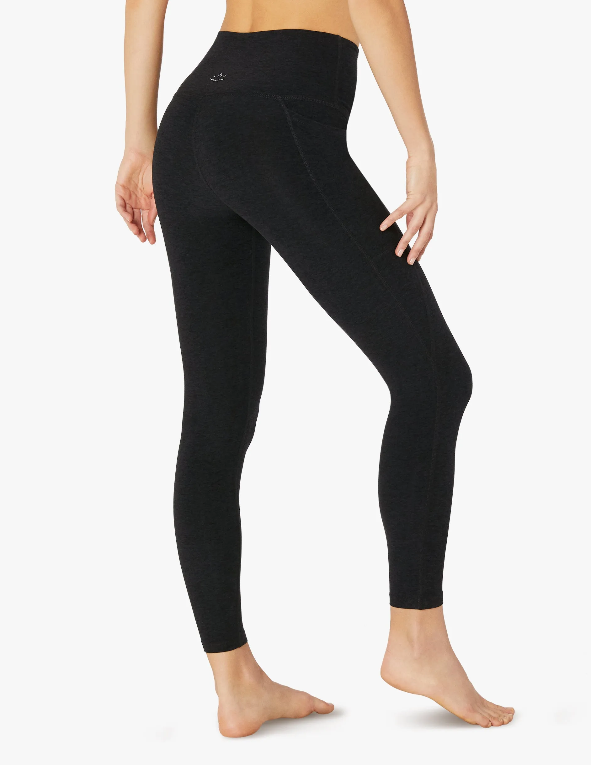 Out of pocket high waisted midi leggings in darkest night