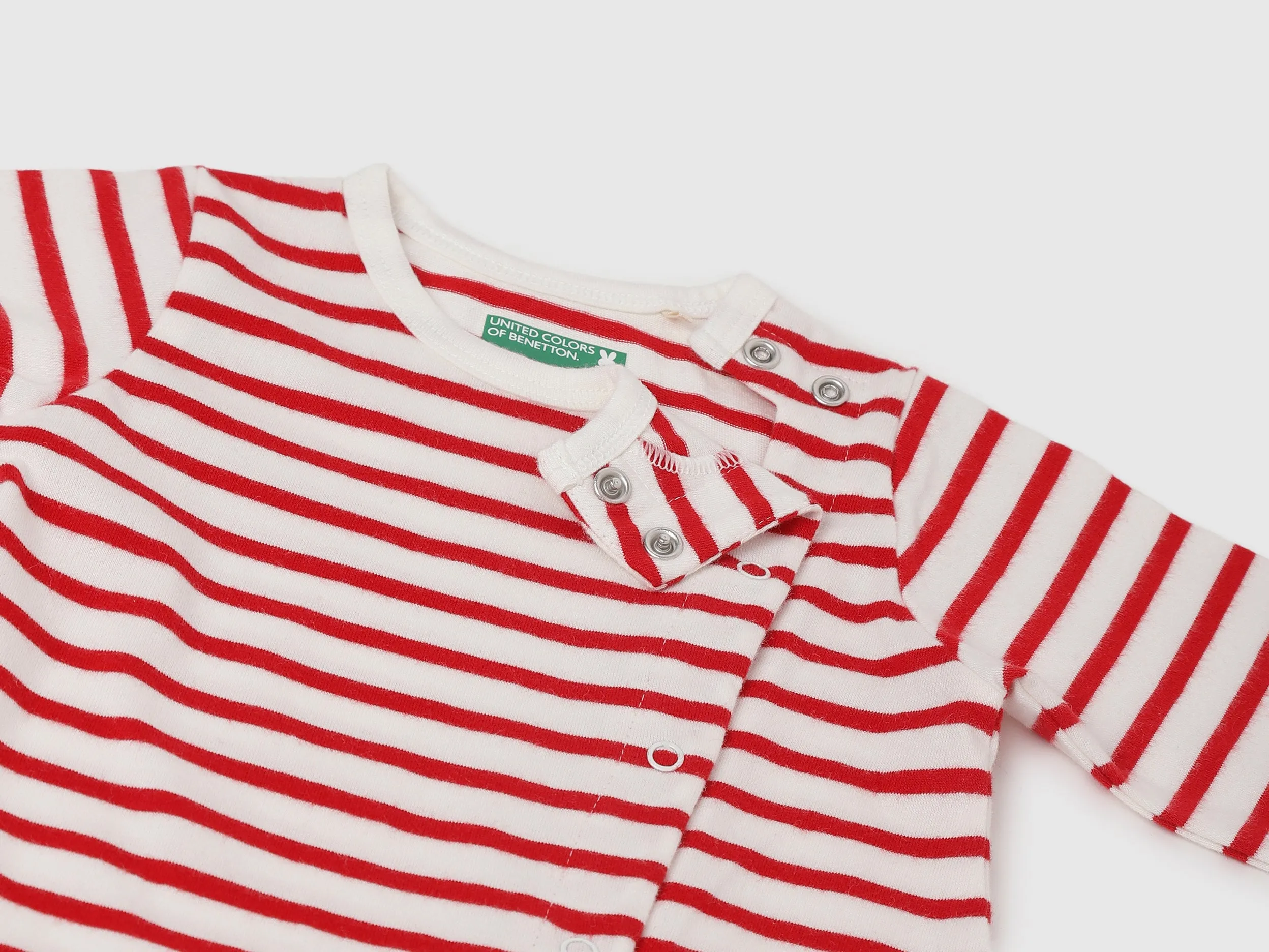 Pack of 2 100% Cotton Round Neck Full Sleeves Baby Rompers