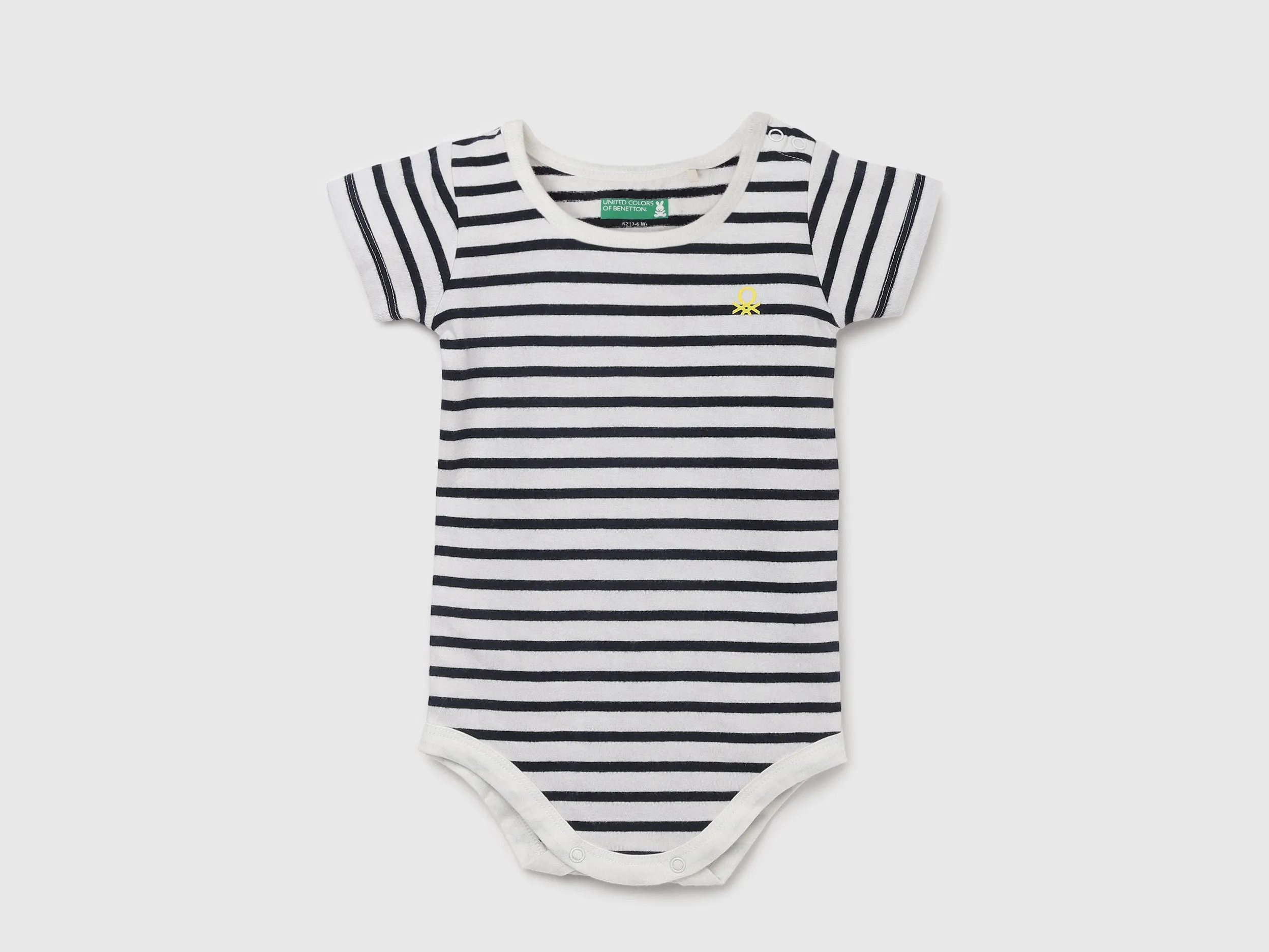 Pack of 2 100% Cotton Round Neck Short Sleeves Baby Rompers