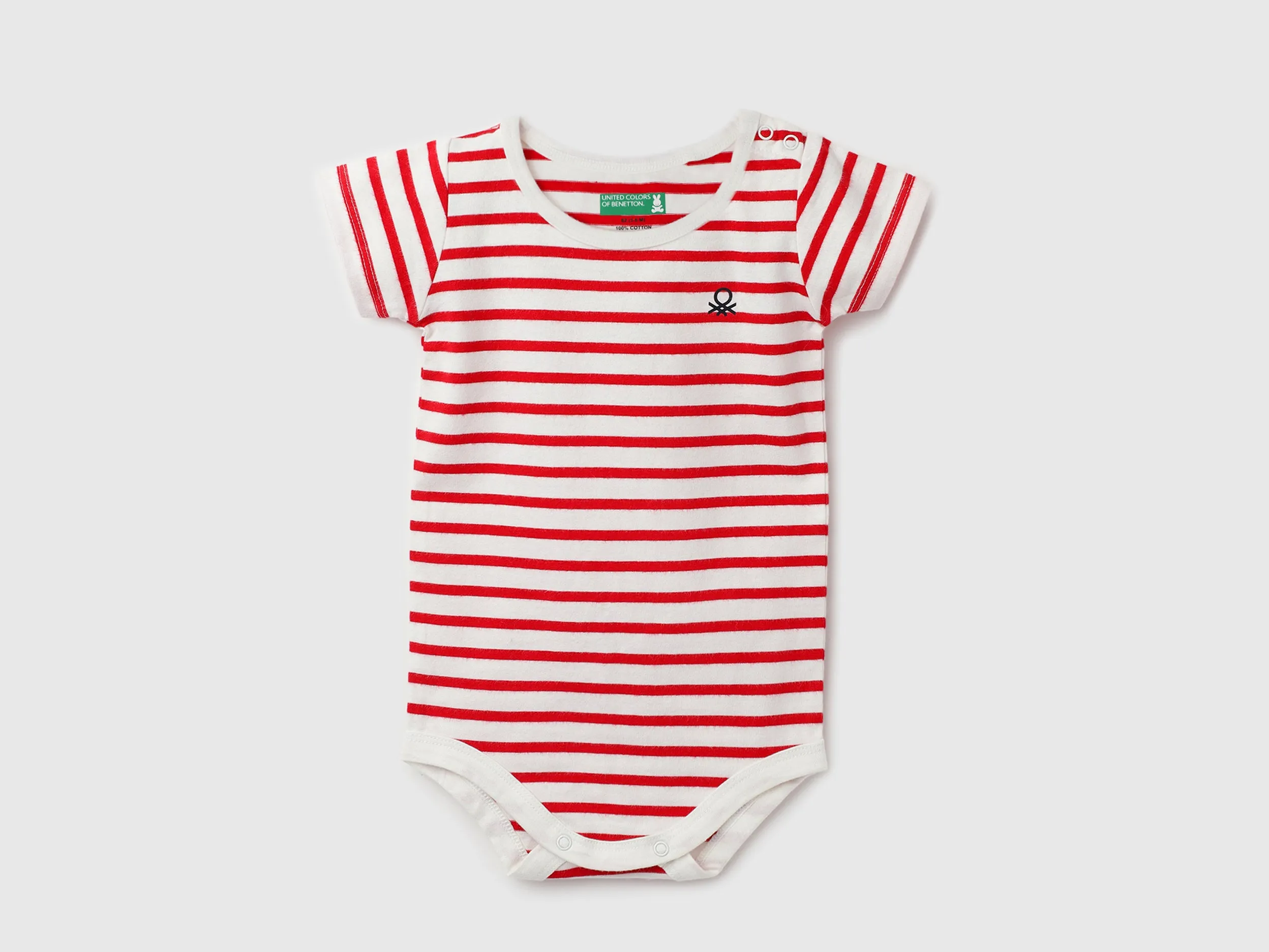 Pack of 2 100% Cotton Round Neck Short Sleeves Baby Rompers