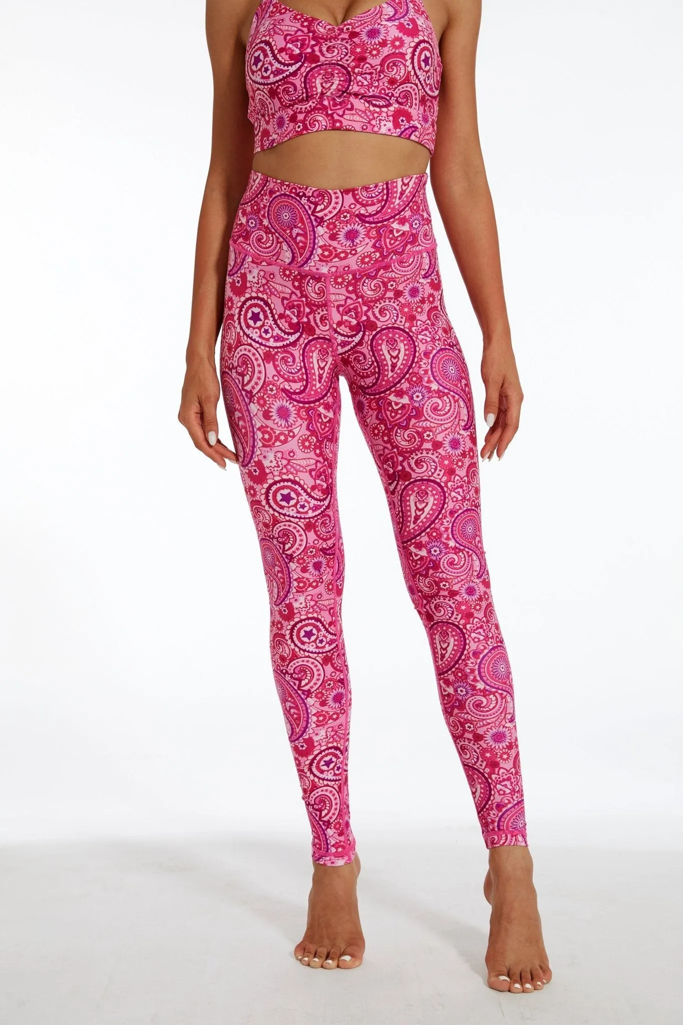 Paisley Power High-Waisted Workout Leggings – Stretchy, Squat-Proof Yoga Pants for Women’s Active Lifestyle