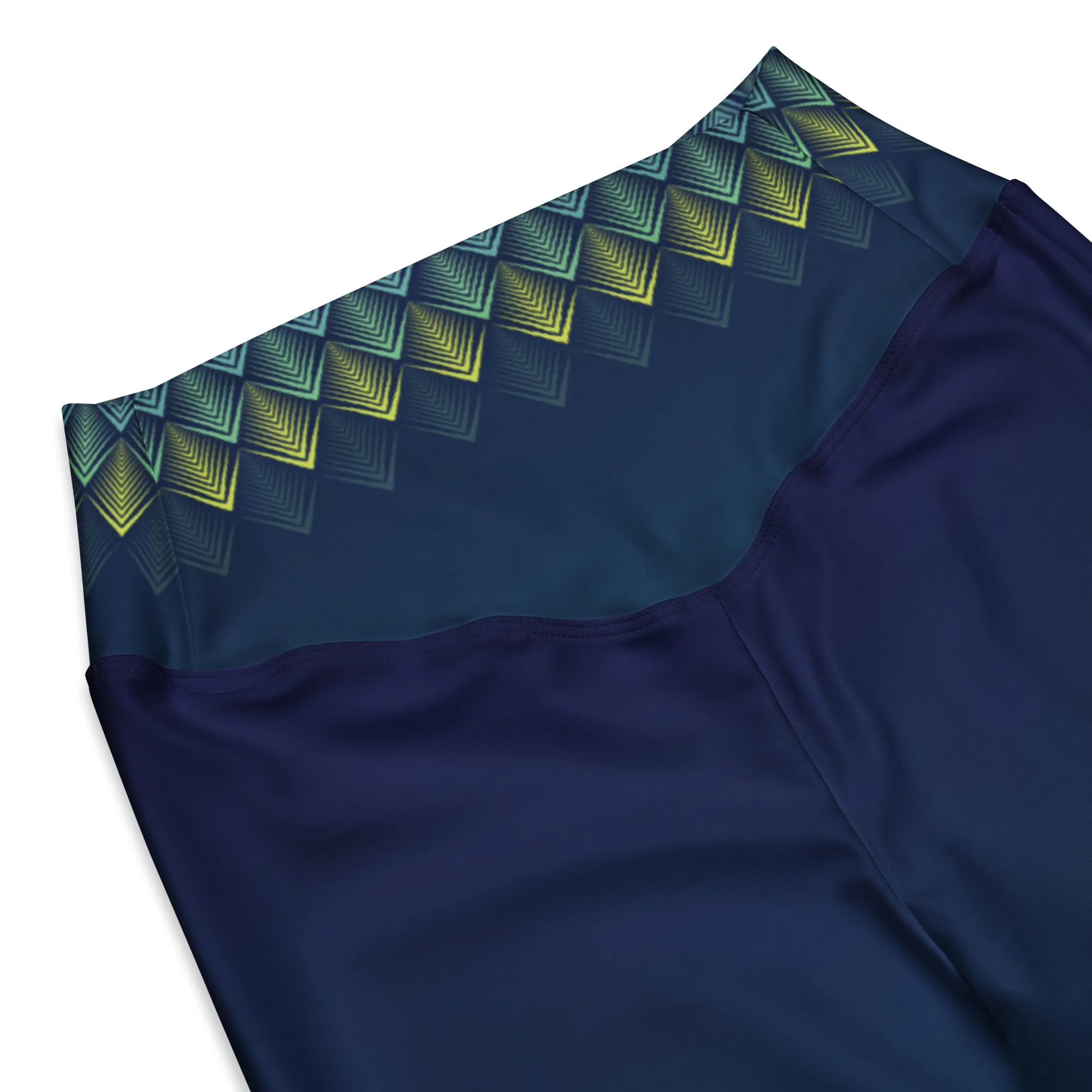 Peacock Plumage Flare leggings