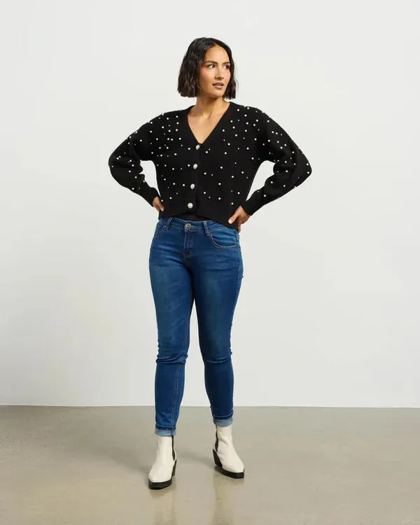 Pearl Cardi - Black