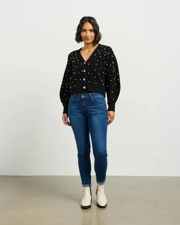 Pearl Cardi - Black