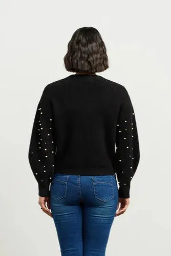 Pearl Cardi - Black