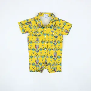Pearl Snap Romper | Desert Garden