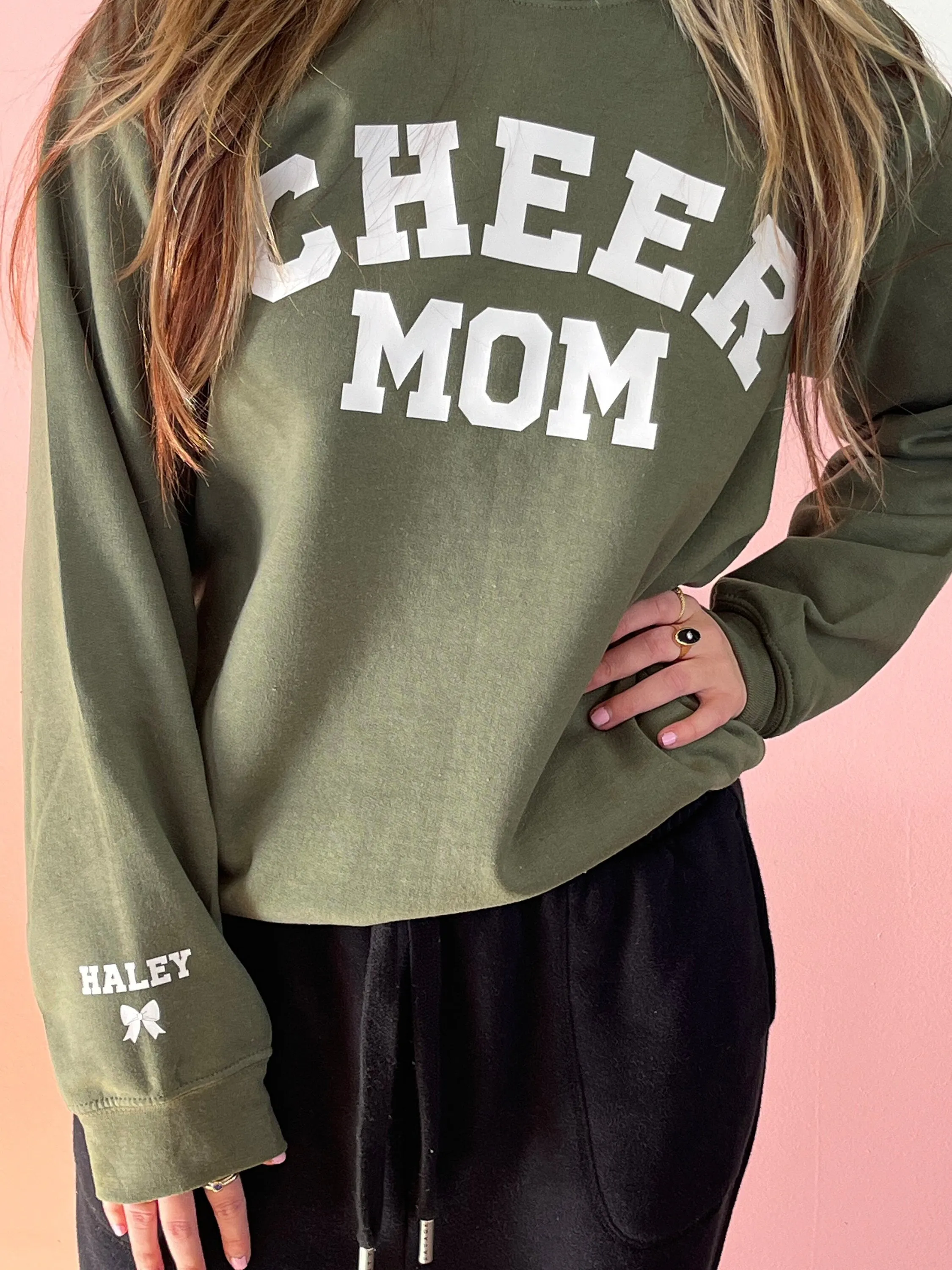 Personalized Cheer Mom Sweatshirt