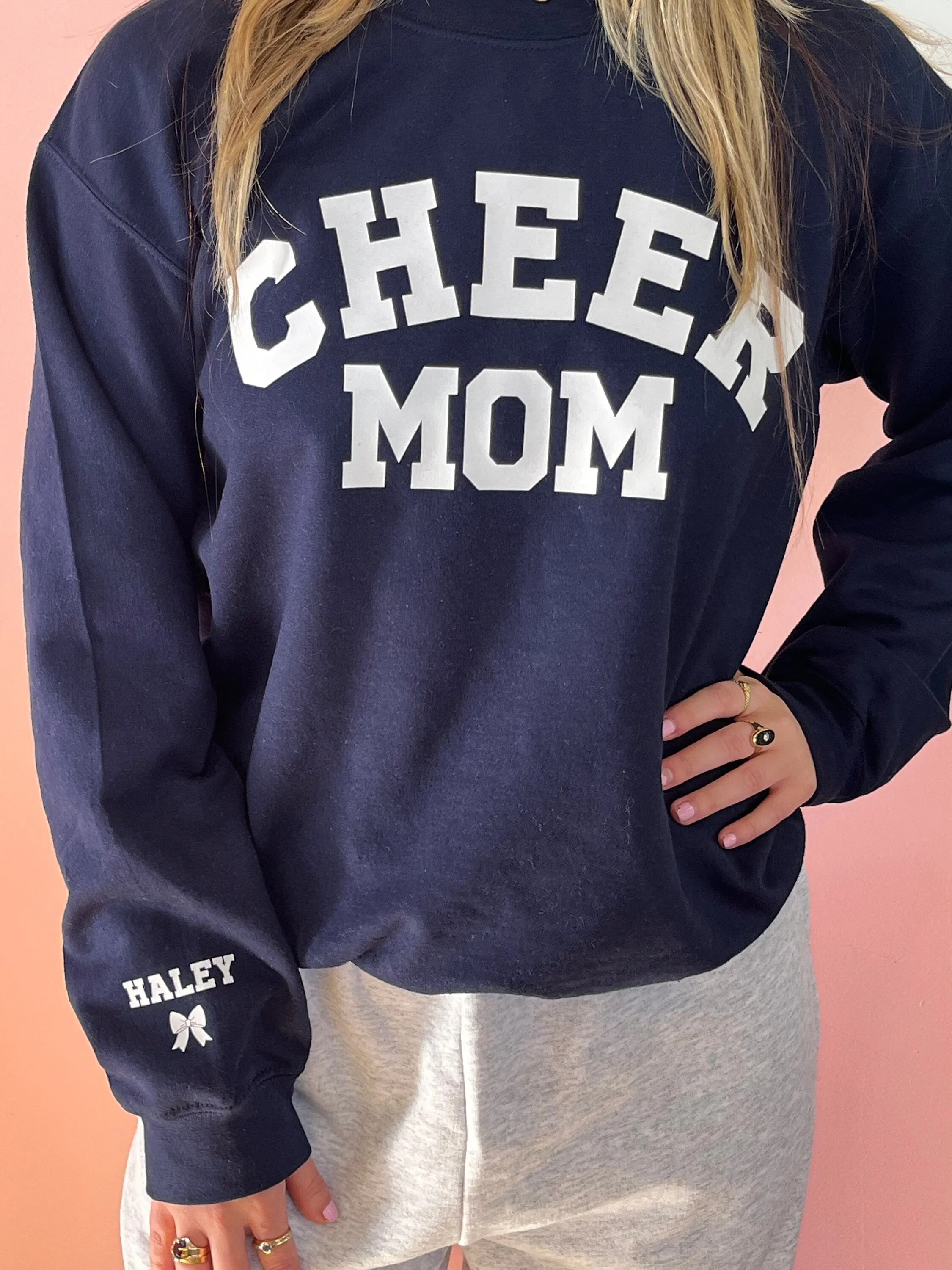Personalized Cheer Mom Sweatshirt
