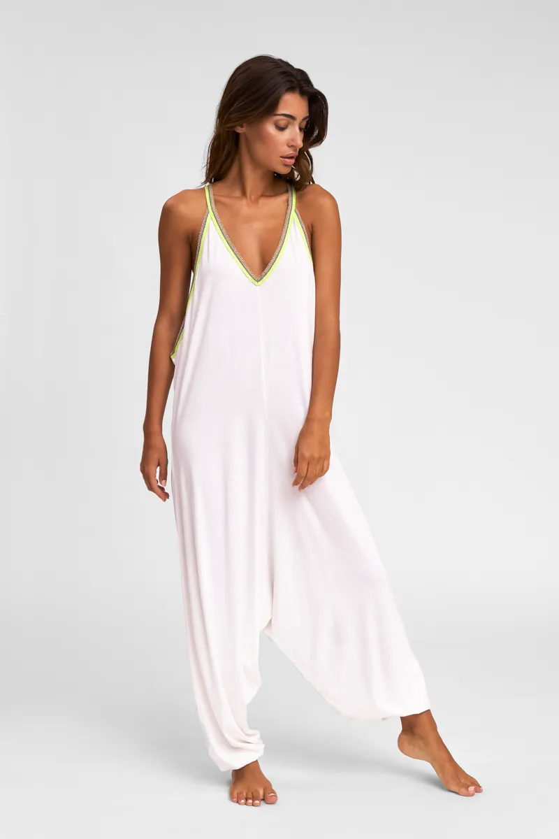 Pima Inca Jumpsuit White