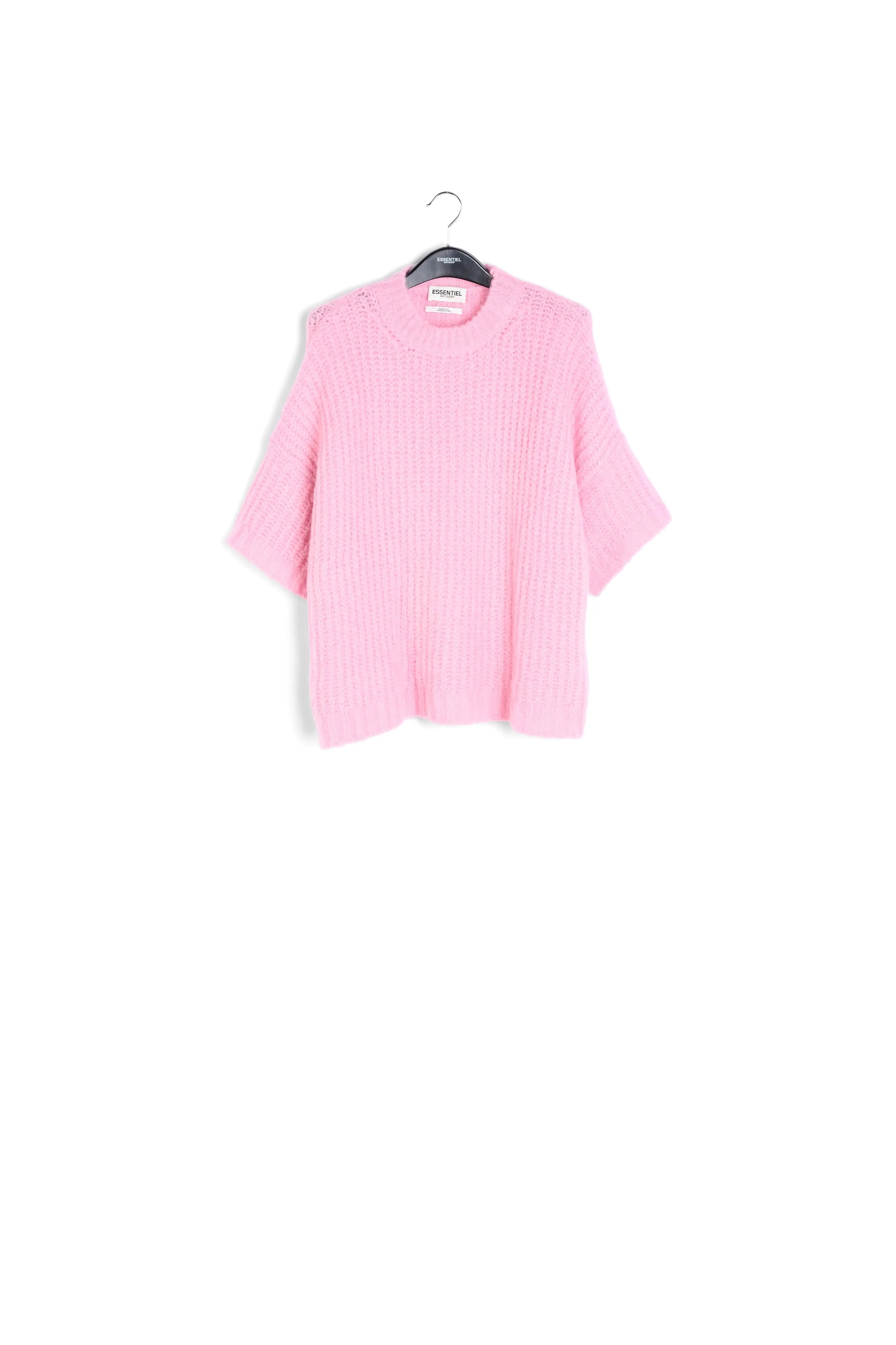 Pink boxy cut knit sweater