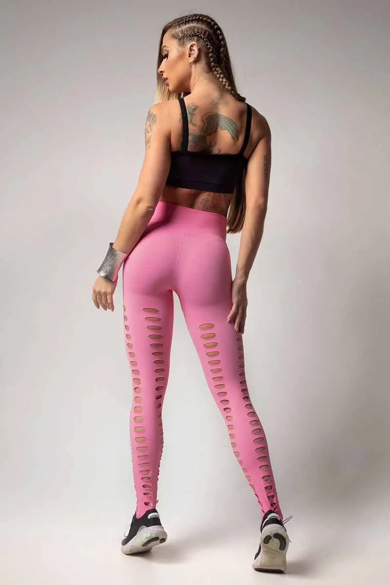 Pink Edge Seamless Anti-Cellulite Legging