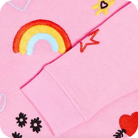 Pink Embroidered 'Daydreamer' Jumper