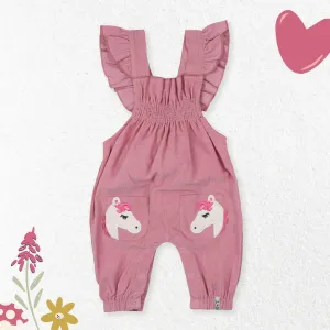 Pink Horse Applique Romper
