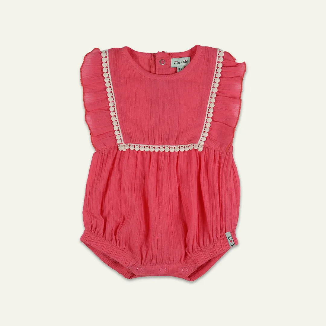 Pink Plain Romper