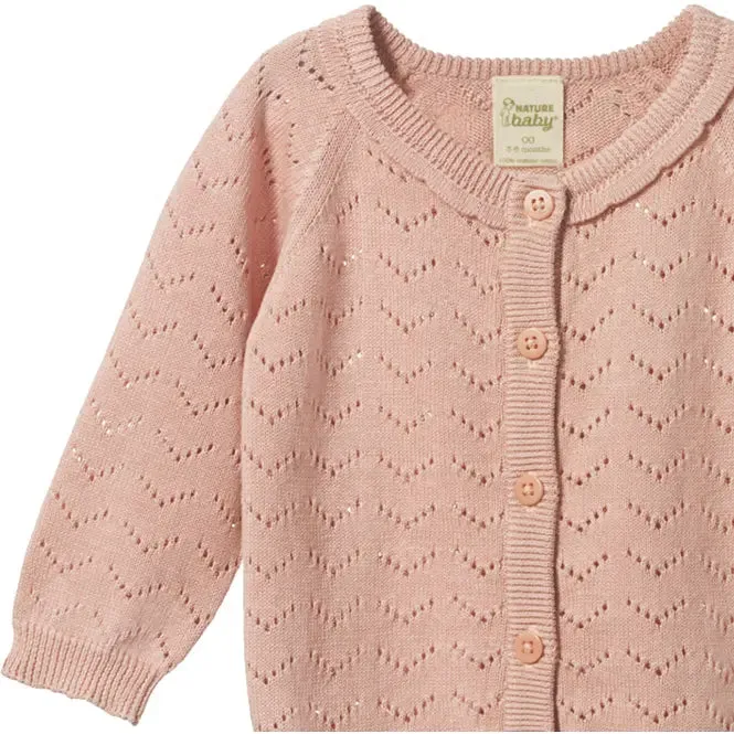 Piper Cardigan - Rose Bud