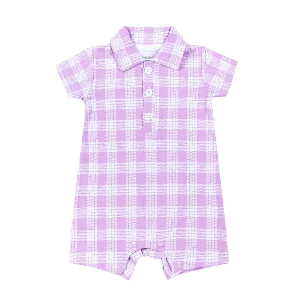 Poni Palaka Polo Bamboo Romper: 12-18M
