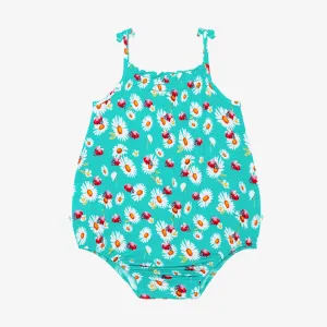 Posh Peanut Ladybug Spaghetti Strap Bubble Romper
