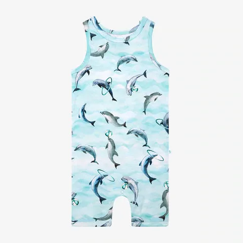 Posh Peanut Skipper Racerback Short Length Romper