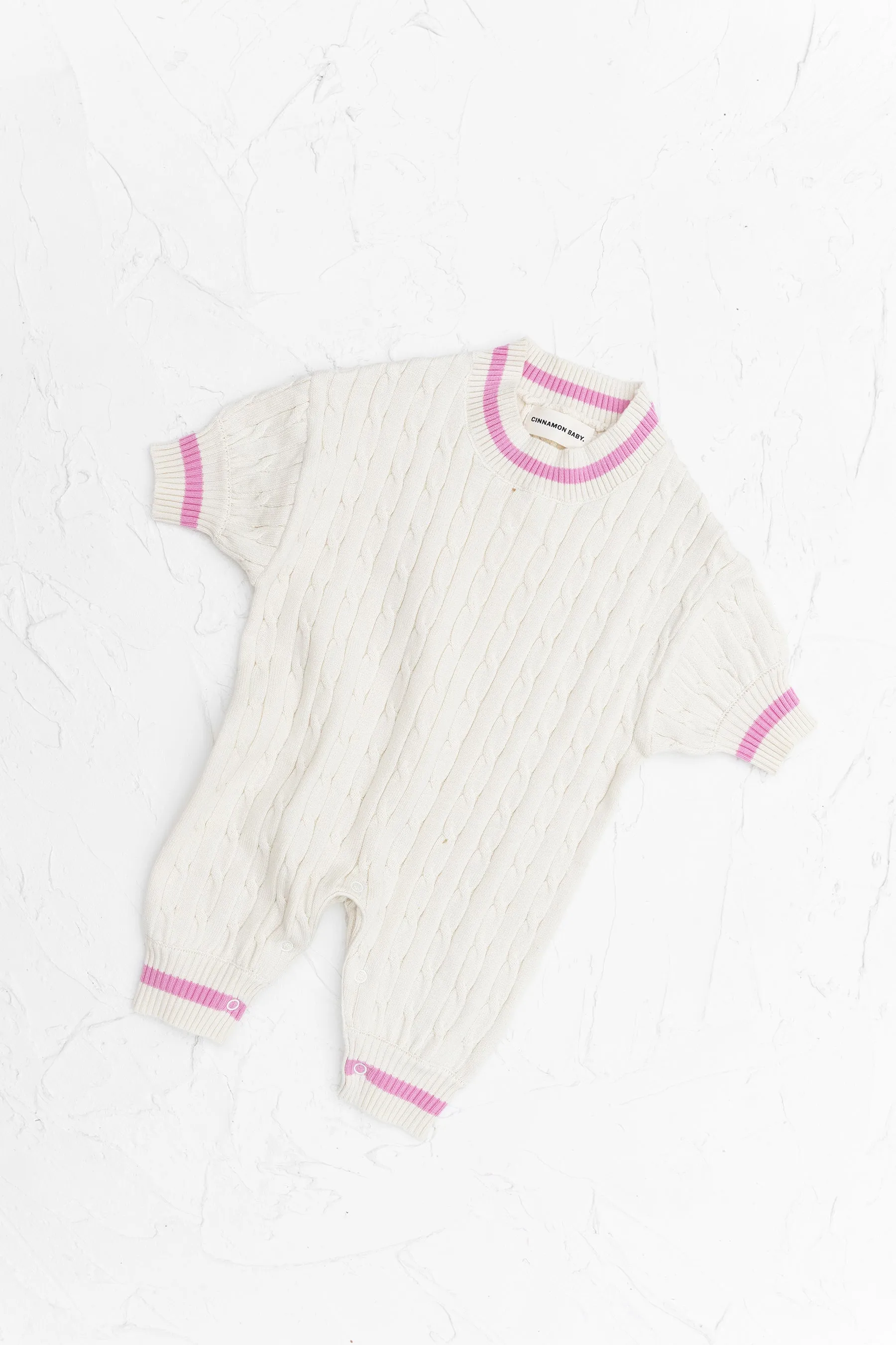 Prep Lounge Suit - Baby Pink