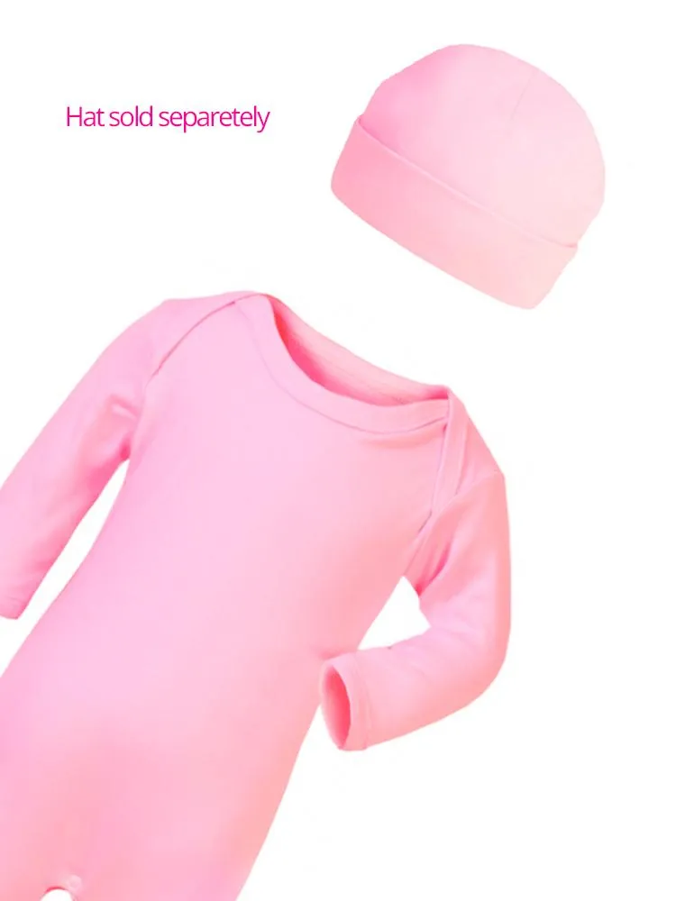 Pretty Pink Footed Rompers Sleepsuit - Everyday Collection 3 to 12 months