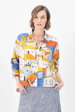 Pueblito Shirt Orange in Cotton
