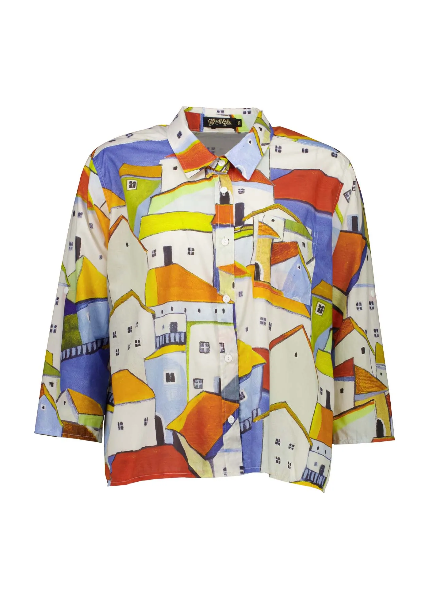 Pueblito Shirt Orange in Cotton