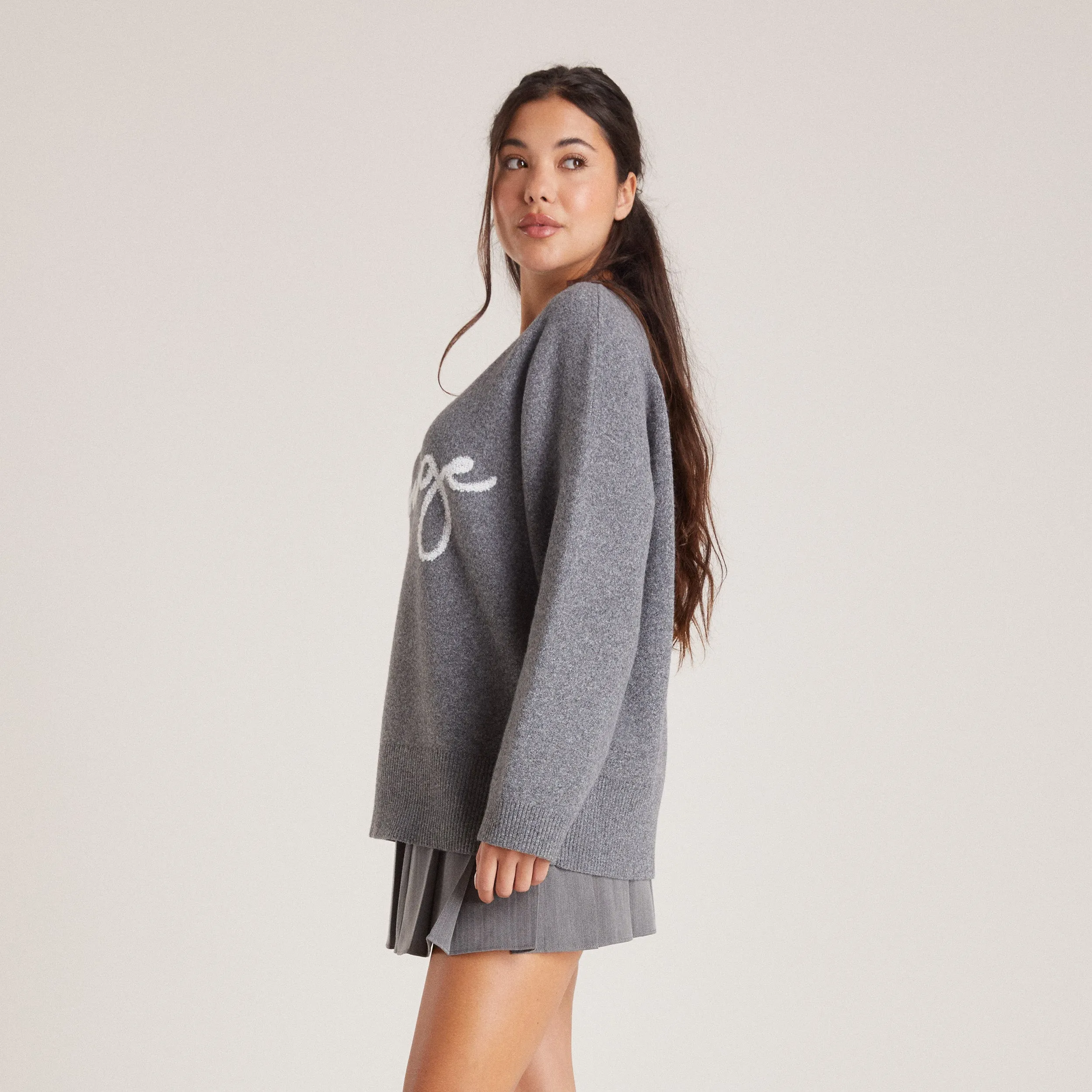 Pull Lounge en Maille - Gris