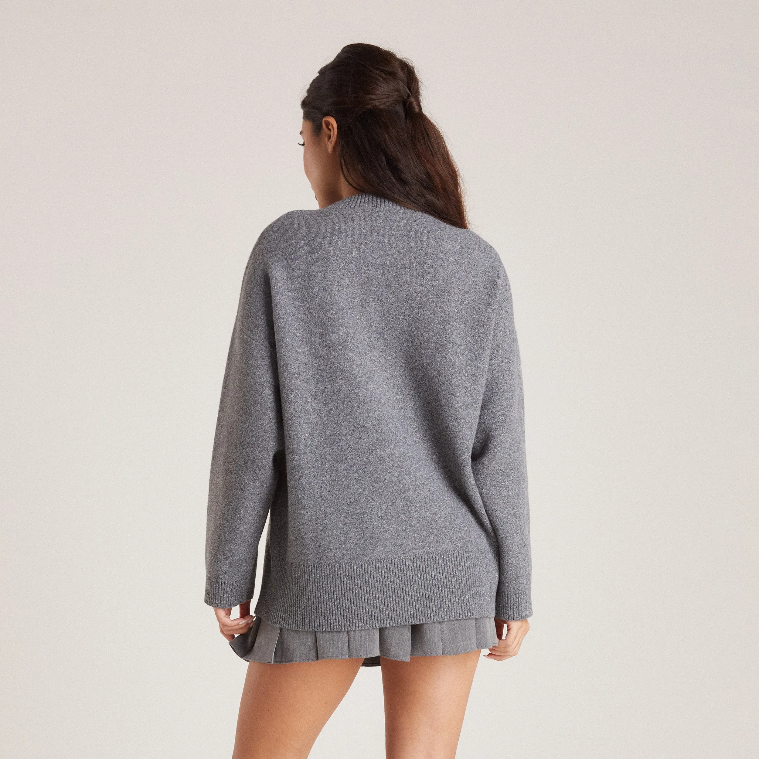 Pull Lounge en Maille - Gris