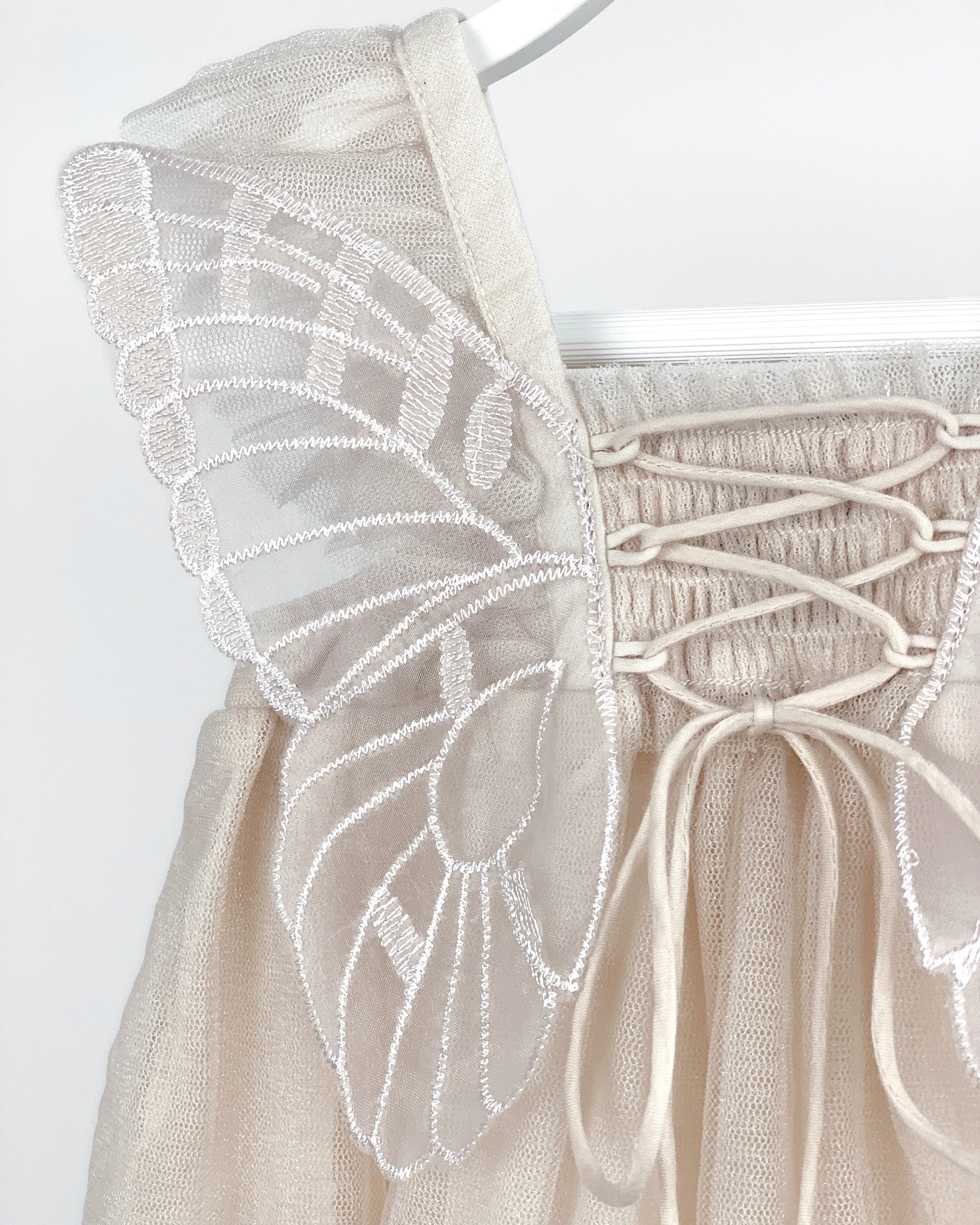 "Edie" Stone Fairy Wing Romper