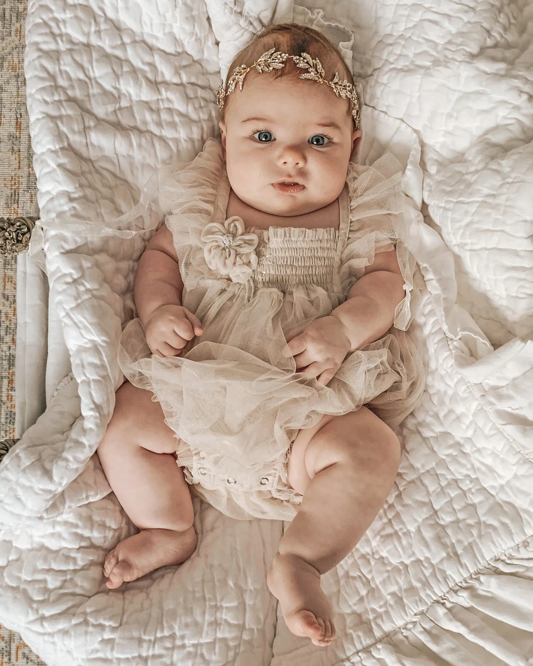 "Edie" Stone Fairy Wing Romper