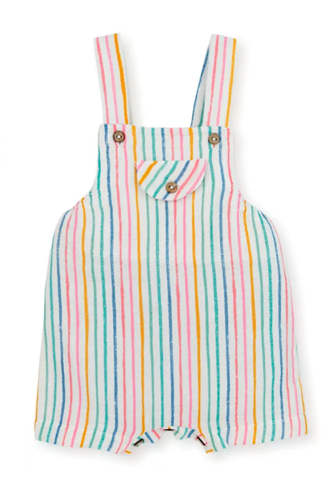 "Remy" Multicoloured Striped Dungaree