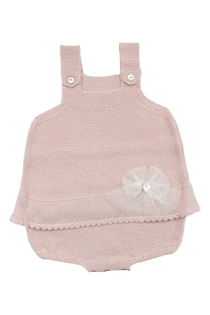 "Sofia" Dusky Pink Knit Romper