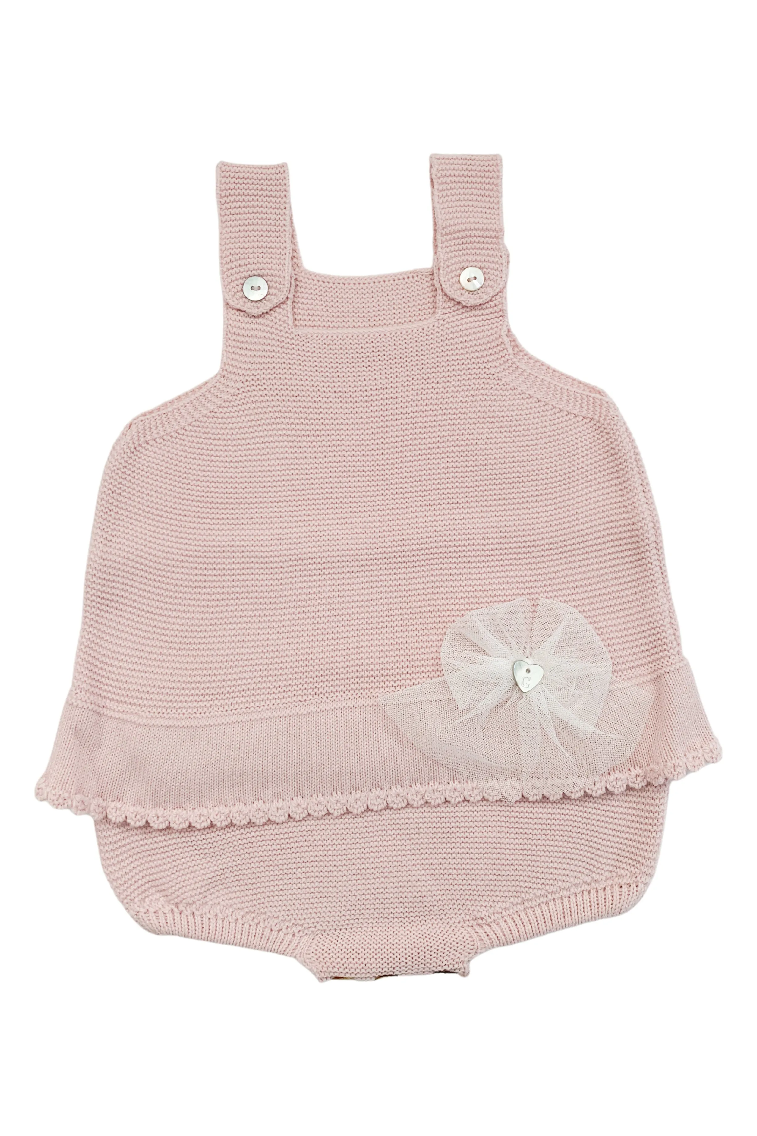 "Sofia" Dusky Pink Knit Romper