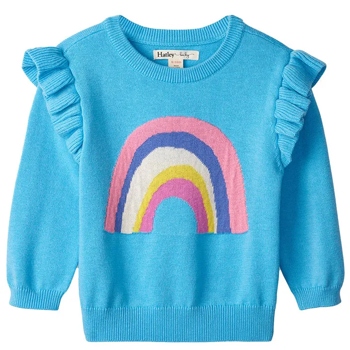 Rainbow Ruffle Sleeve Jumper - Retired