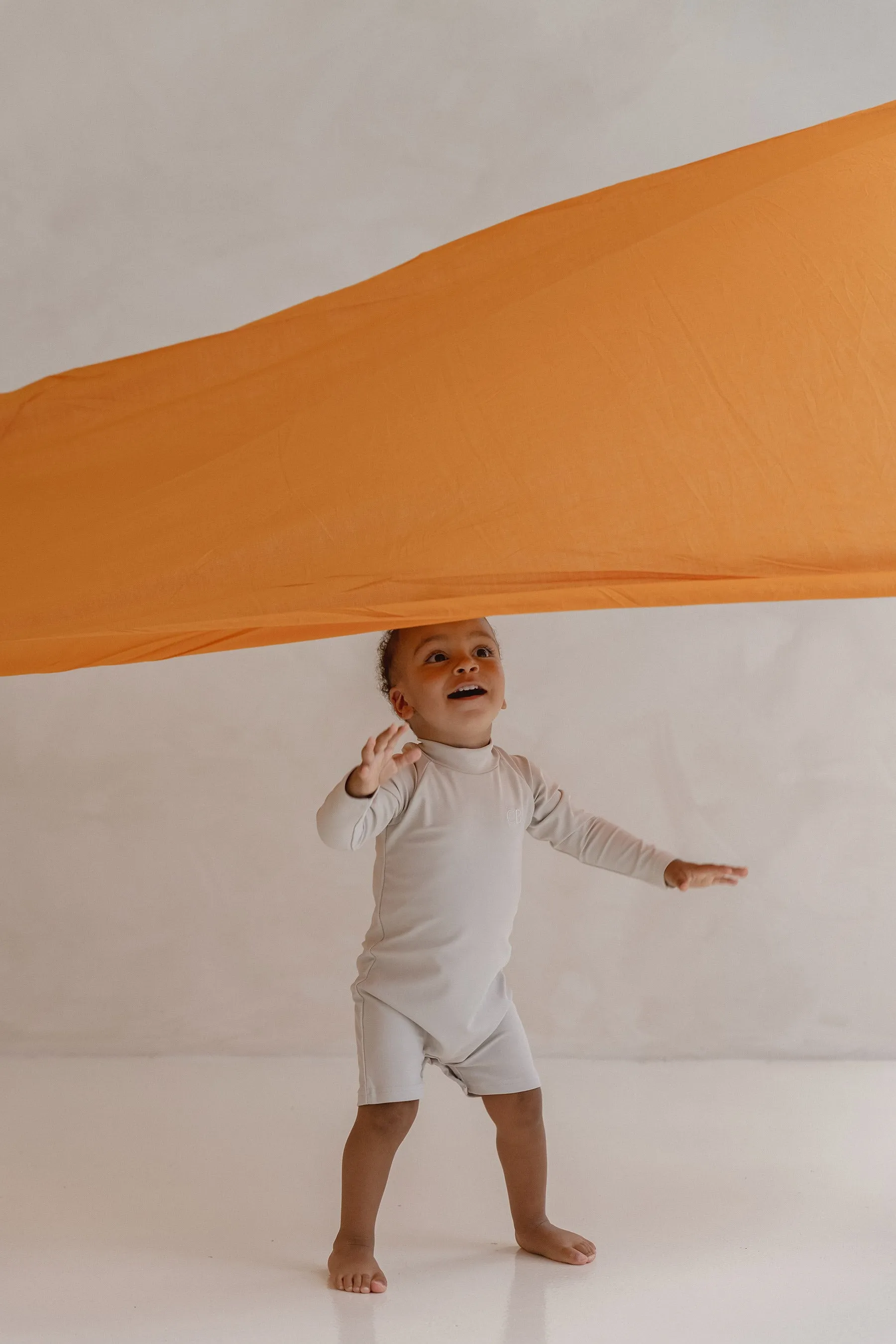 Rashie Romper - Mushroom Grey