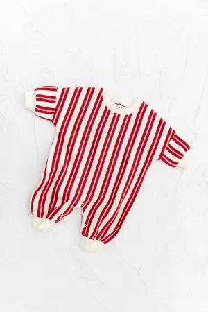 Red/Pink Stripe Lounge Suit