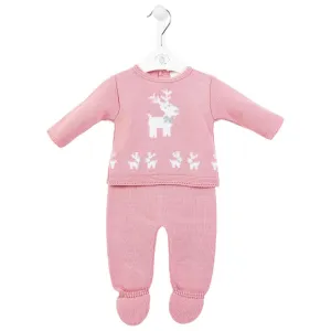 Reindeer Knitted Outfit Set