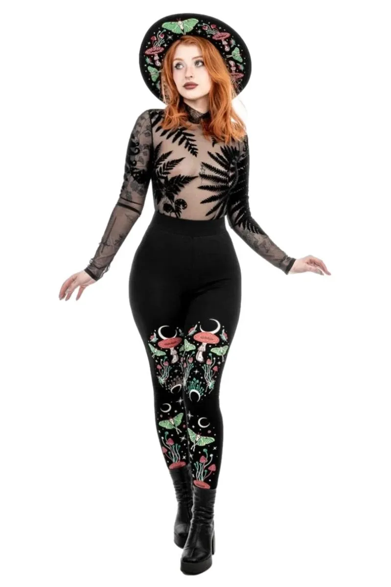 Restyle Autumnal Equinox Leggings - Gothic Mushroom Pants