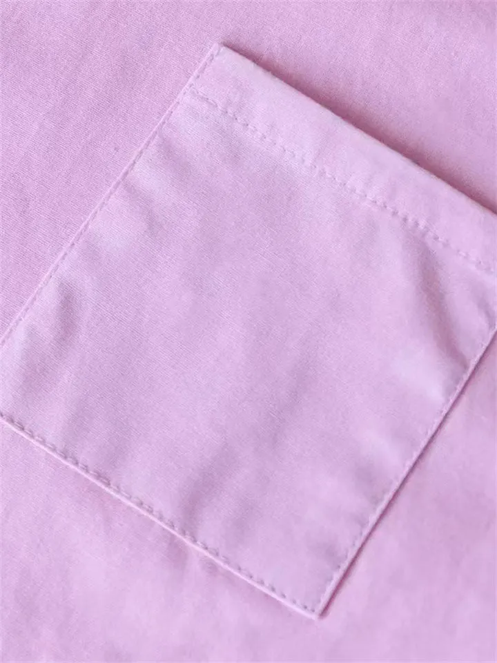 Retro Lapel Long Sleeve Shirts 2-Piece Sets