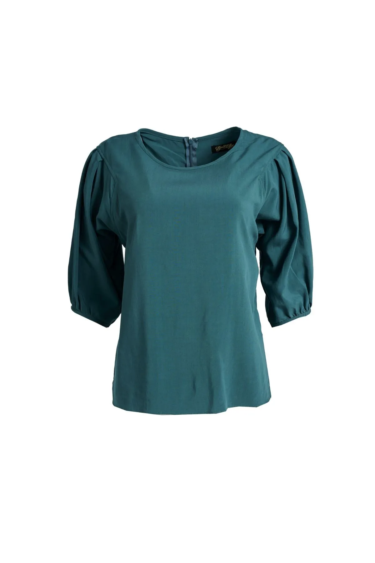 Rhea Blouse Teal in Tencel