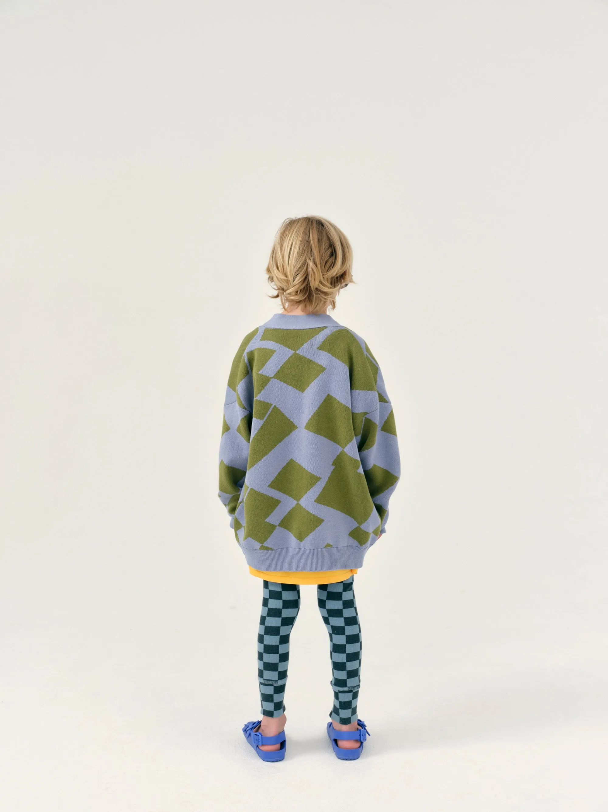 Rib Legging - Stone Blue