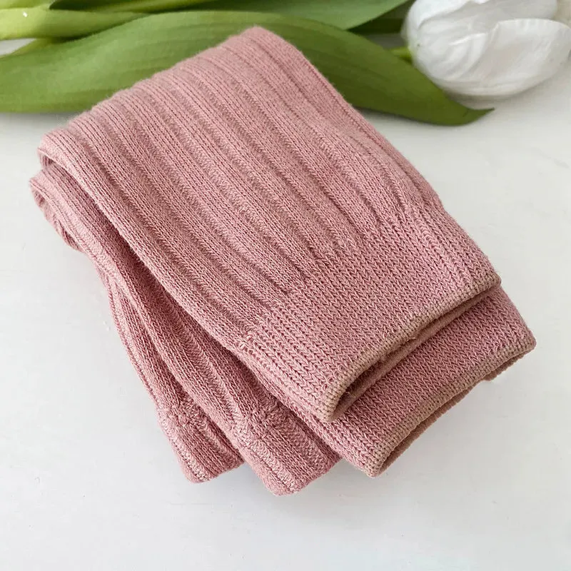 Ribbed Cotton Leggings