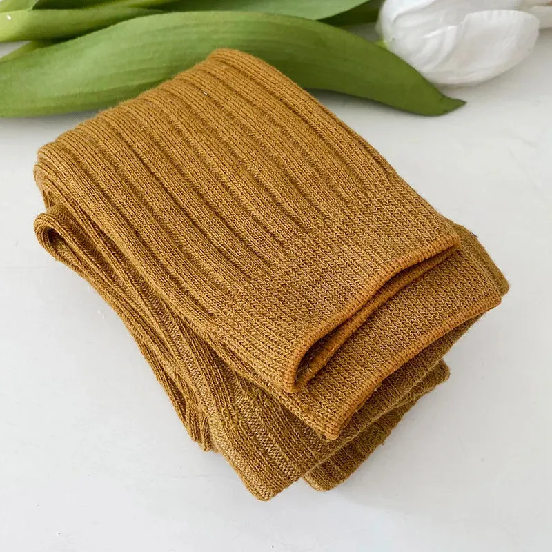 Ribbed Cotton Leggings