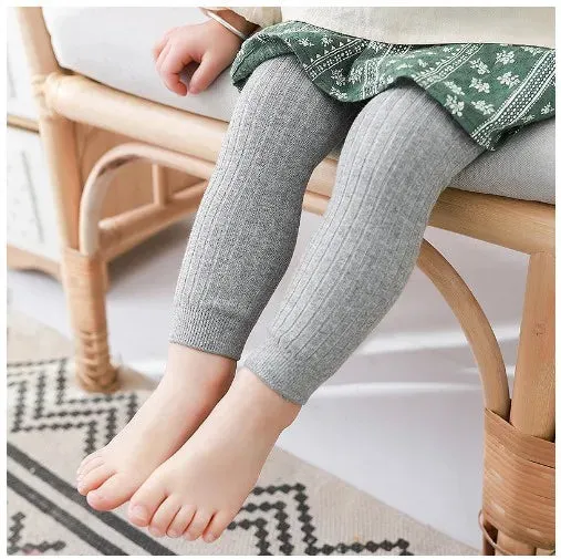 Ribbed Cotton Leggings